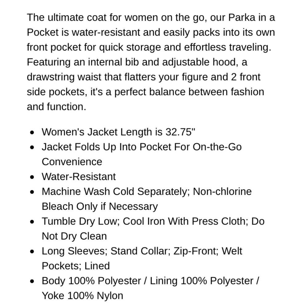 Jones New York $78 Packable Parka In A Pocket Blue - Picture 11 of 12